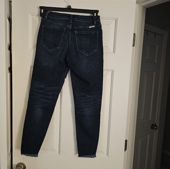 KanCan Distressed Ripped Navy Blue Jeans Size 9/28 - Picture 2 of 7